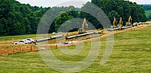 Mountain Valley Pipeline Using Heavy Construction Equipment